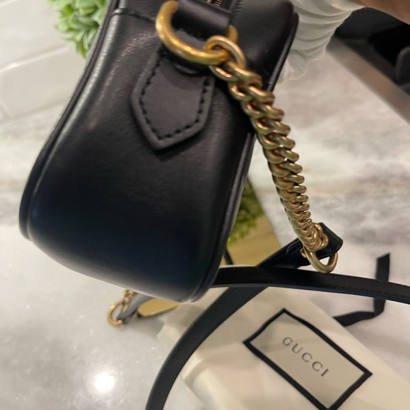 Authentic Black Gucci Marmont Mini. - Picture 8 of 9